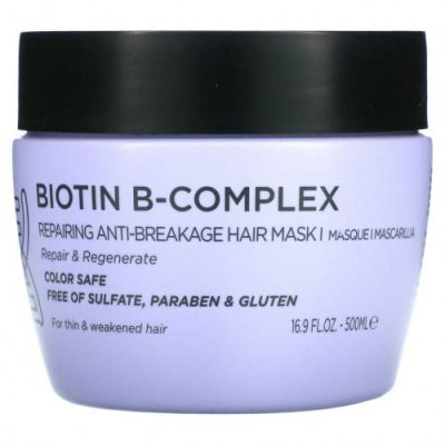 Luseta Beauty, Biotin B-Complex, восстанавливающая маска для волос, предотвращающая ломкость, 500 мл (16,9 жидк. Унции) / Уход за волосами и кожей головы | Аптека | V4.Ru: Маркетплейс