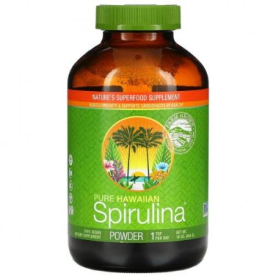 Nutrex Hawaii, Pure Hawaiian Spirulina, порошок, 454 г (16 унций) / Спирулина | Аптека | V4.Ru: Маркетплейс