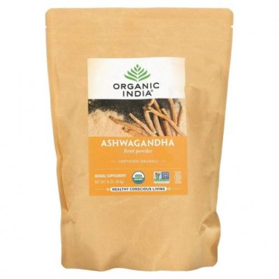 Organic India, Порошок из корня ашваганды, 454 г (16 унций) / Ашваганда | Аптека | V4.Ru: Маркетплейс