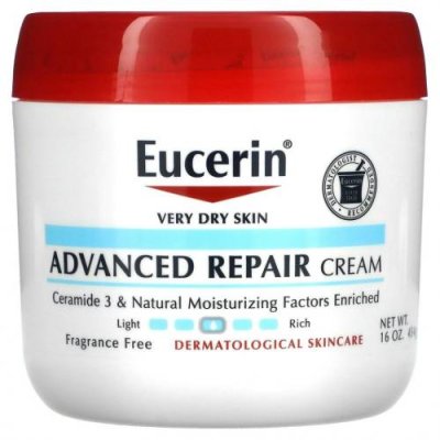 Eucerin, усовершенствованный восстанавливающий крем, без отдушек, 454 г (16 унций) / Масло ши | Аптека | V4.Ru: Маркетплейс