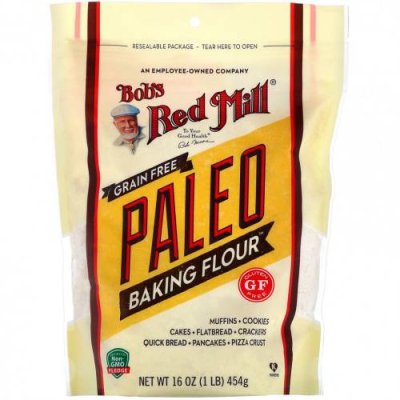 Bob's Red Mill, Paleo Baking Flour, беззерновая мука для выпечки, для людей, соблюдающих палеодиету, 454 г (16 унций) / Универсальная мука | Аптека | V4.Ru: Маркетплейс