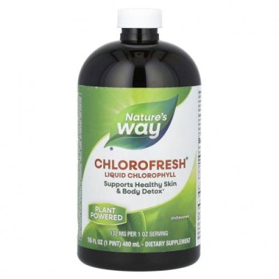 Nature's Way, Chlorofresh, жидкий хлорофилл, без добавок, 480 мл (16 жидк. унций) / Хлорофилл | Аптека | V4.Ru: Маркетплейс