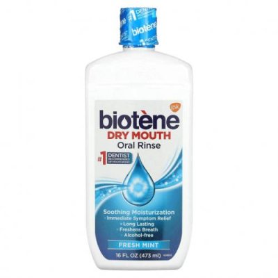 Biotene Dental Products, Ополаскиватель для полости рта Dry Mouth, Fresh Mint, 16 жидких унций (473 мл) / Ополаскиватели и спреи для полости рта | Аптека | V4.Ru: Маркетплейс