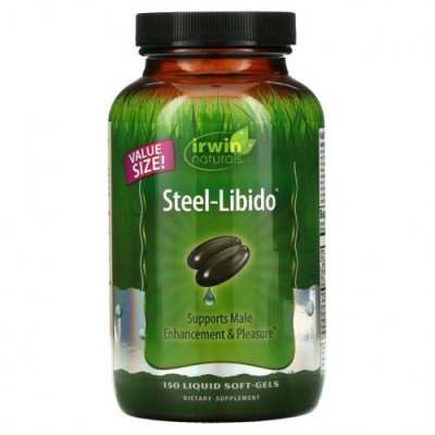 Irwin Naturals, Steel-Libido, 150 мягких желатиновых капсул с жидкостью / Добавки для мужчин | Аптека | V4.Ru: Маркетплейс