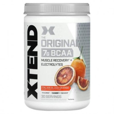 Xtend, The Original, 7 г аминокислот с разветвленной цепью (BCAA), со вкусом итальянского красного апельсина, 435 г (15,3 унции) / BCAA | Аптека | V4.Ru: Маркетплейс