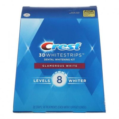 Crest, 3D Whitestrips, Glamorous White, комплект для отбеливания зубов, 28 полосок / Отбеливание | Аптека | V4.Ru: Маркетплейс