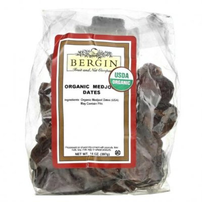 Bergin Fruit and Nut Company, Medjool, органические финики, 397 г (14 унций) / Финики | Аптека | V4.Ru: Маркетплейс