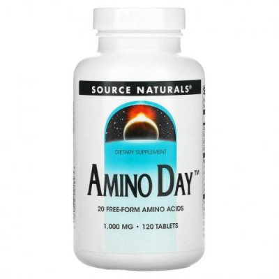 Source Naturals, Amino Day, 1 000 мг, 120 таблеток / Смеси аминокислот | Аптека | V4.Ru: Маркетплейс