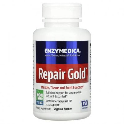 Enzymedica, Repair Gold, 120 капсул / Кости, суставы и хрящи | Аптека | V4.Ru: Маркетплейс