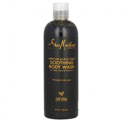 SheaMoisture, African Black Soap, успокаивающий гель для душа, 384 мл (13 жидк. Унций) / Гель для тела и гель для душа | Аптека | V4.Ru: Маркетплейс