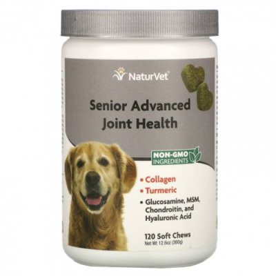 NaturVet, Senior Advanced Joint Health, 120 мягких жевательных таблеток, 12,6 унции (360 г) / Витамины и минералы для питомцев | Аптека | V4.Ru: Маркетплейс