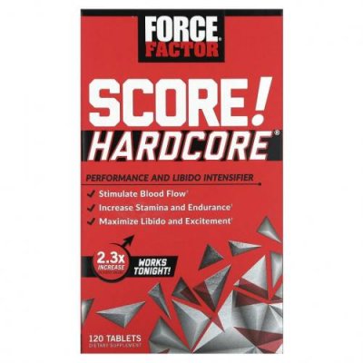 Force Factor, SCORE! Hardcore, средство для повышения производительности и либидо, 120 таблеток / Здоровье мужчины | Аптека | V4.Ru: Маркетплейс