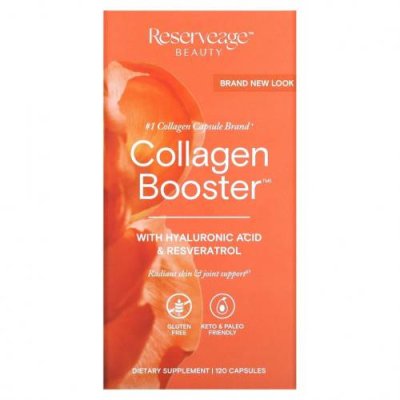 ReserveAge Nutrition, Collagen Booster, 120 капсул / Коллаген, добавки | Аптека | V4.Ru: Маркетплейс