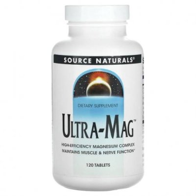 Source Naturals, Ultra-Mag, 120 таблеток / Магний | Аптека | V4.Ru: Маркетплейс