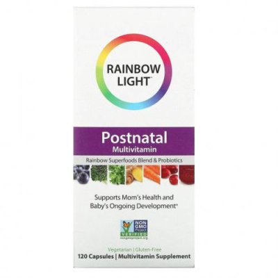 Rainbow Light, Мультивитамины для послеродового периода, 120 капсул / Препараты для беременных и родивших женщин | Аптека | V4.Ru: Маркетплейс