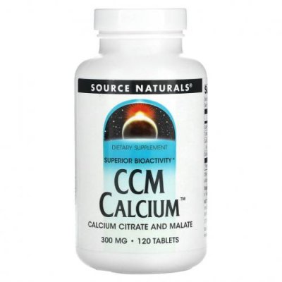 Source Naturals, CCM кальций, 300 мг, 120 таблеток / Кальций | Аптека | V4.Ru: Маркетплейс