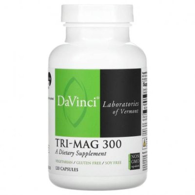 DaVinci Laboratories of Vermont, Tri-Mag 300, 120 капсул / Магний | Аптека | V4.Ru: Маркетплейс