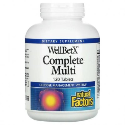 Natural Factors, WellBetX Complete Multi, 120 таблеток / Мультивитамины | Аптека | V4.Ru: Маркетплейс