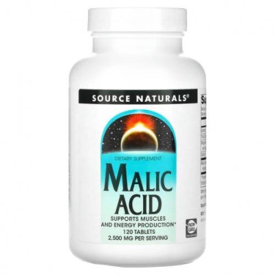 Source Naturals, яблочная кислота, 2500 мг, 120 таблеток / Магний | Аптека | V4.Ru: Маркетплейс