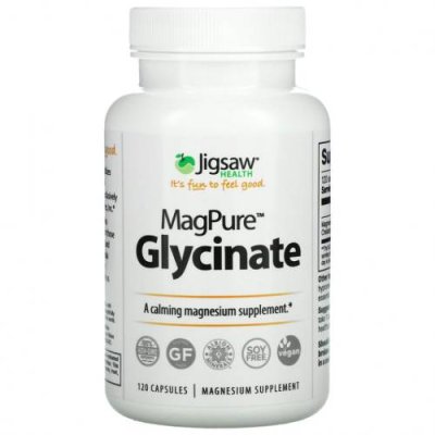 Jigsaw Health, MagPure Glycinate, 120 капсул / Магний | Аптека | V4.Ru: Маркетплейс