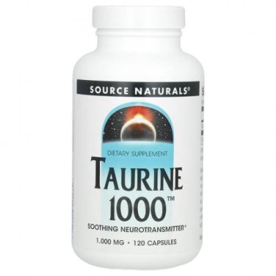 Source Naturals, таурин, 1000 мг, 120 капсул / L-таурин | Аптека | V4.Ru: Маркетплейс