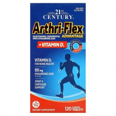 21st Century, Arthri-Flex Advantage с витамином D3, 120 таблеток, покрытых оболочкой / Препараты с глюкозамином | Аптека | V4.Ru: Маркетплейс