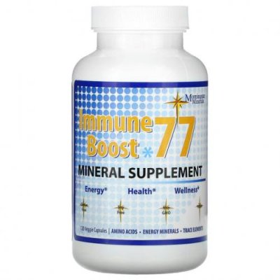 Morningstar Minerals, Immune Boost 77, минеральная добавка, 120 вегетарианских капсул / Мультиминеральные препараты | Аптека | V4.Ru: Маркетплейс