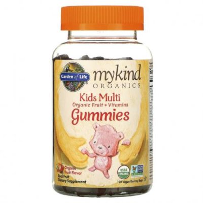 Garden of Life, MyKind Organics, Kids Multi, детские мультивитамины со вкусом органических фруктов, 120 веганских мармеладных мишек / Детские мультивитамины | Аптека | V4.Ru: Маркетплейс