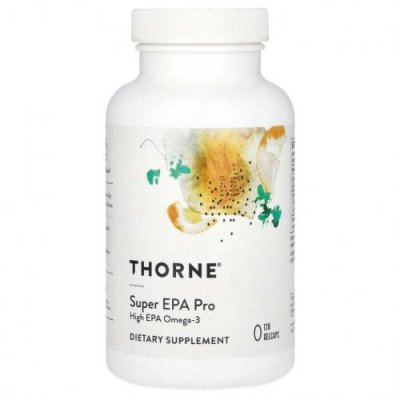 Thorne Research, Super EPA Pro, 120 желатиновых капсул / Рыбий жир омега-3 | Аптека | V4.Ru: Маркетплейс