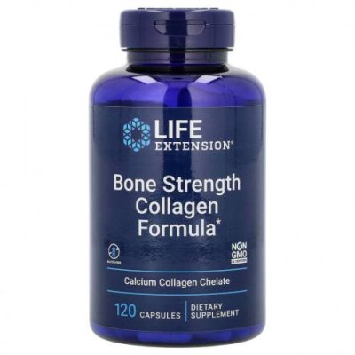 Life Extension, Bone Strength, добавка с коллагеном для укрепления костей, 120 капсул / Коллаген, добавки | Аптека | V4.Ru: Маркетплейс