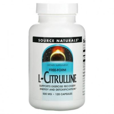 Source Naturals, L-цитруллин, 500 мг, 120 капсул / L-цитруллин | Аптека | V4.Ru: Маркетплейс