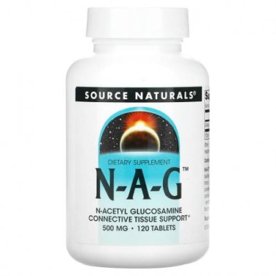 Source Naturals, N-A-G, 500 мг, 120 таблетки / N-ацетилглюкозамин | Аптека | V4.Ru: Маркетплейс