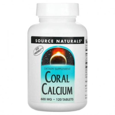 Source Naturals, Коралловый кальций, 600 мг, 120 таблеток / Коралловый кальций | Аптека | V4.Ru: Маркетплейс