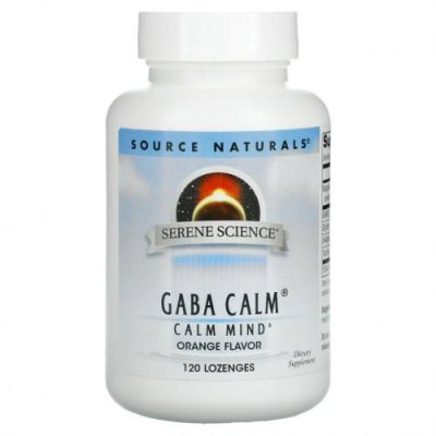 Source Naturals, GABA Calm, ГАМК, апельсиновый вкус, 120 таблеток для рассасывания / ГАМК (гамма-аминомасляная кислота) | Аптека | V4.Ru: Маркетплейс