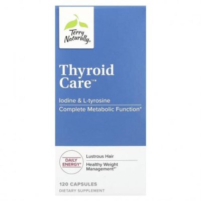 Terry Naturally, Thyroid Care, 120 капсул / L-тирозин | Аптека | V4.Ru: Маркетплейс