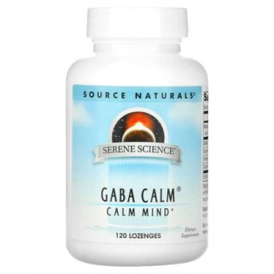 Source Naturals, GABA Calm, ГАМК, 120 таблеток для рассасывания / ГАМК (гамма-аминомасляная кислота) | Аптека | V4.Ru: Маркетплейс