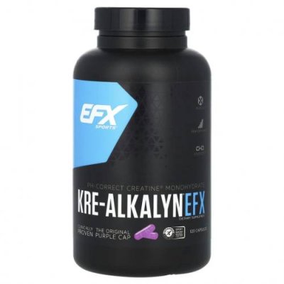 EFX Sports, Kre-Alkalyn EFX, креатин, 120 капсул / Буферизованный креатин | Аптека | V4.Ru: Маркетплейс