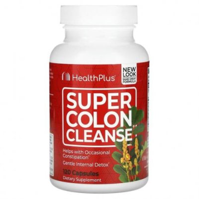 Health Plus, Super Colon Cleanse, 120 капсул / Очищение кишечника | Аптека | V4.Ru: Маркетплейс