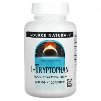 Source Naturals, L-триптофан, 500 мг, 120 таблеток / L-триптофан | Аптека | V4.Ru: Маркетплейс