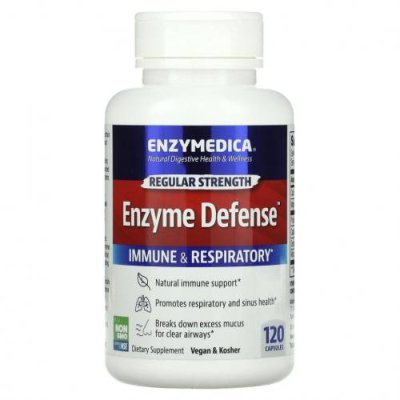 Enzymedica, Enzyme Defense, 120 капсул / Пищеварительные ферменты | Аптека | V4.Ru: Маркетплейс