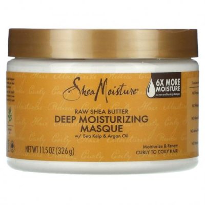 SheaMoisture, маска для глубокого ухода, необработанное масло ши, 340 г (12 унций) / Уход за волосами и кожей головы | Аптека | V4.Ru: Маркетплейс