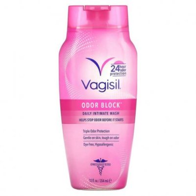 Vagisil, Odor Block, ежедневное средство для интимной гигиены, 354 мл (12 жидк. Унций) / Женская гигиена | Аптека | V4.Ru: Маркетплейс