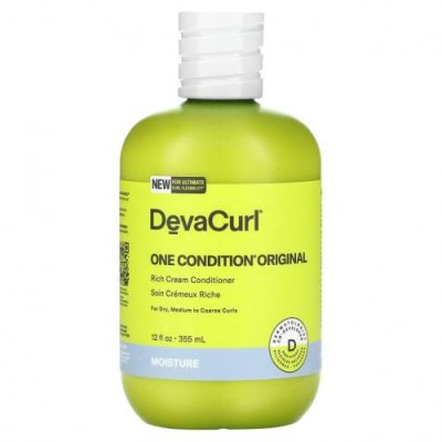 DevaCurl, One Condition Original, крем-кондиционер с насыщенным вкусом, для сухих, средних и жестких локонов, 355 мл (12 жидк. Унций) / Кондиционер | Аптека | V4.Ru: Маркетплейс