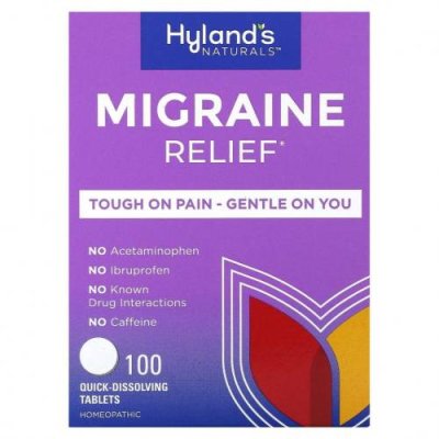 Hyland's, Migraine Relief, 100 tablets / Натуральные препараты | Аптека | V4.Ru: Маркетплейс