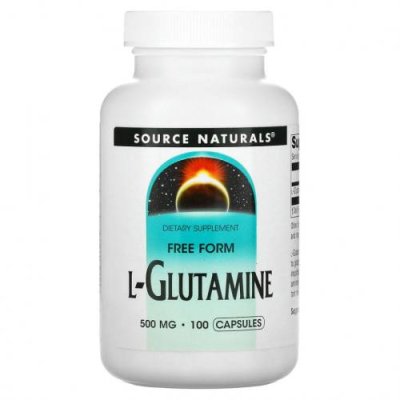 Source Naturals, L-глутамин, 500 мг, 100 капсул / L-глютамин | Аптека | V4.Ru: Маркетплейс