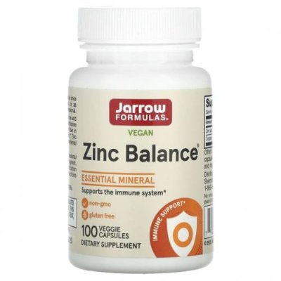 Jarrow Formulas, Zinc Balance, 100 вегетарианских капсул / Цинк | Аптека | V4.Ru: Маркетплейс