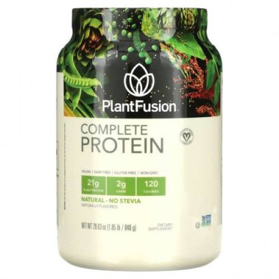 PlantFusion, Complete Protein, натуральный вкус, 840г / Растительные смеси | Аптека | V4.Ru: Маркетплейс