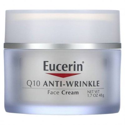 Eucerin, крем для лица против морщин с коэнзимом Q10, 48 г (1,7 унции) / Увлажняющие средства для лица | Аптека | V4.Ru: Маркетплейс