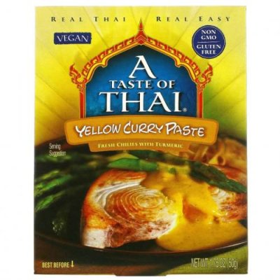 A Taste Of Thai, Желтая паста карри, 50 г (1,75 унции) / Паста и соус с карри | Аптека | V4.Ru: Маркетплейс