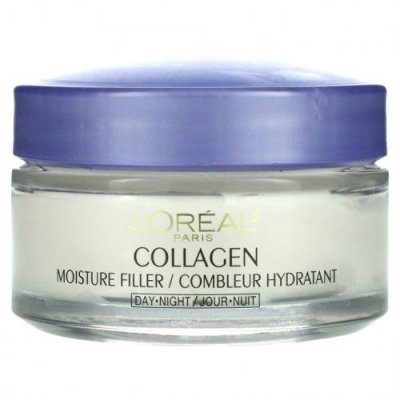 L'Oreal, Collagen Moisture Filler, дневной / ночной крем с коллагеном, 48 г / Дневные увлажняющие средства и кремы | Аптека | V4.Ru: Маркетплейс